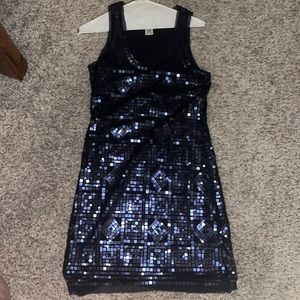 Max Studio Sequin Sheer Dress